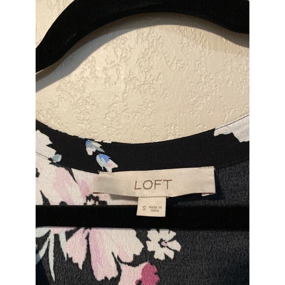 Loft Floral Ruffle Romper Size Small - Picture 4 of 9